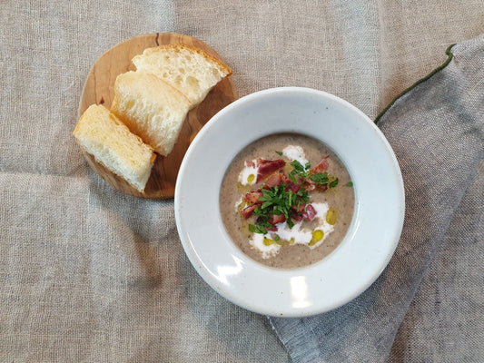 Creamy Mushroom Soup with Green Banana Flour | Banana Island Recipe