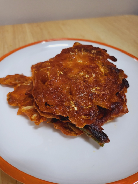 🌶️ Gluten‑Free Kimchi Pancake (Korean Style “Kimchi Jeon”) with Banana Island Green Banana Flour — Easy & Crispy!
