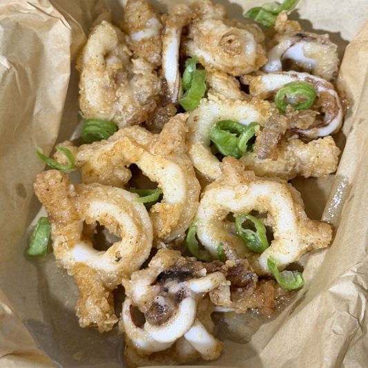 Crispy Squid Rings Using Banana Island’s Green Banana Flour