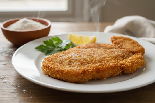 Crispy Pork Cutlet Using Green Banana Flour