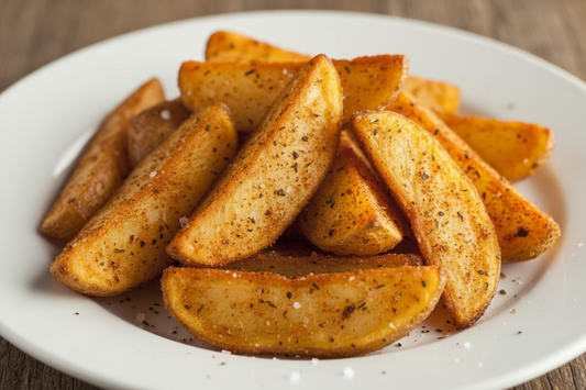 Crispy Potato Mojos Made Gluten-Free with Green Banana Flour